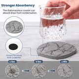 Marble Stone Drink Coasters, Set of 6