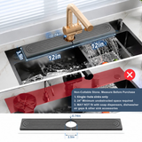 Ribbed Stone Faucet Drying Mat