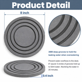 Diatomite Stone Plant Coaster, Set of 2