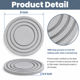 Diatomite Stone Plant Coaster, Set of 2