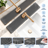 Ribbed Stone Faucet Drying Mat