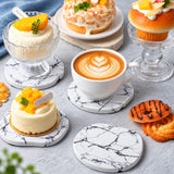 Marble Stone Drink Coasters, Set of 6
