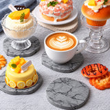 Marble Stone Drink Coasters, Set of 6