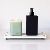 Footed Stone Vanity & Sink Tray